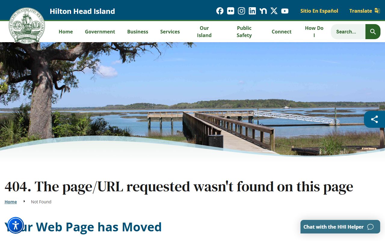 Hilton Head Island Municipal Court page for traffic court records and citation information